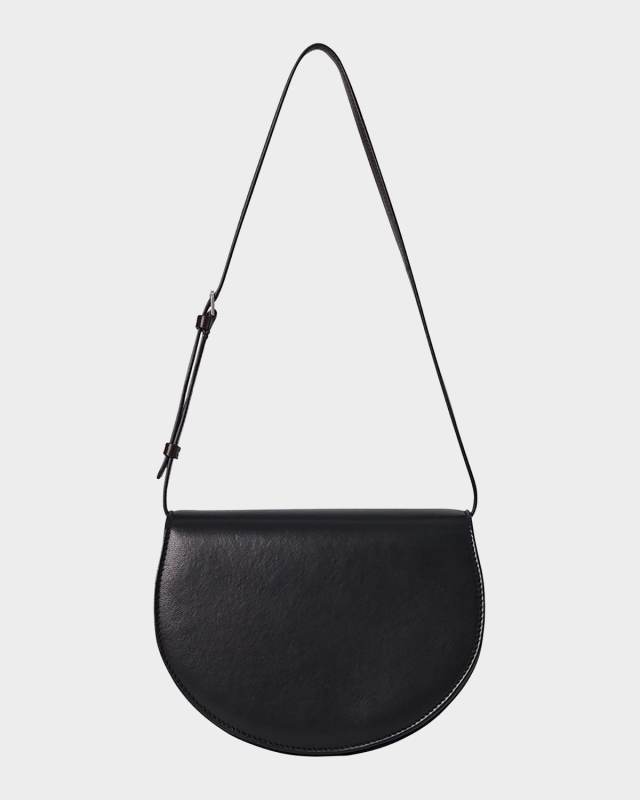 Canteen Saddle Shoulder Bag in Napa Leather